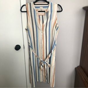 Stripe, Button Down Dress